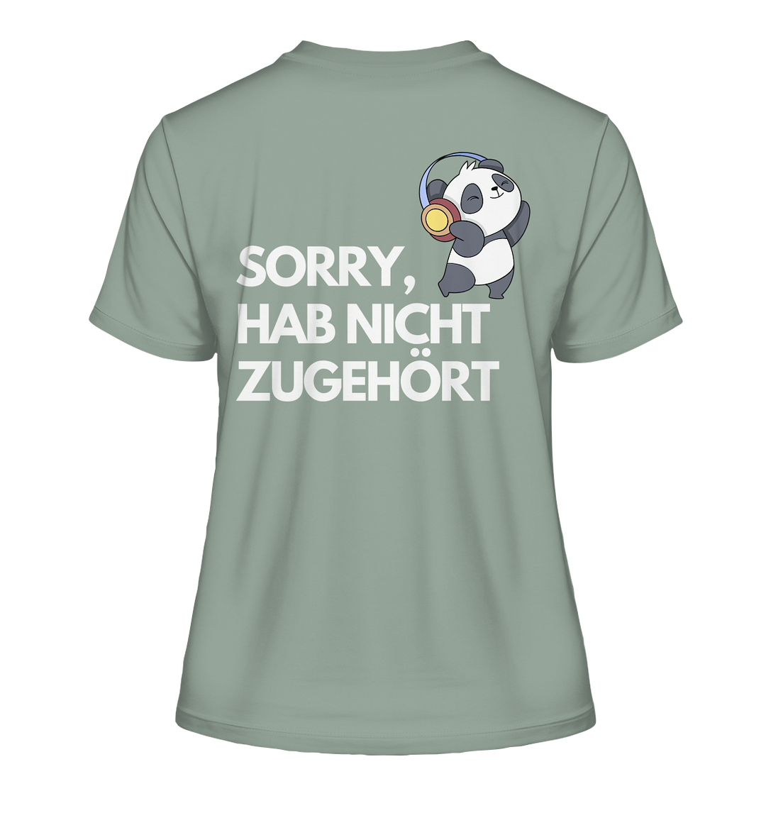 Sorry, hab nicht zugehört - Fitted Ladies Organic Shirt