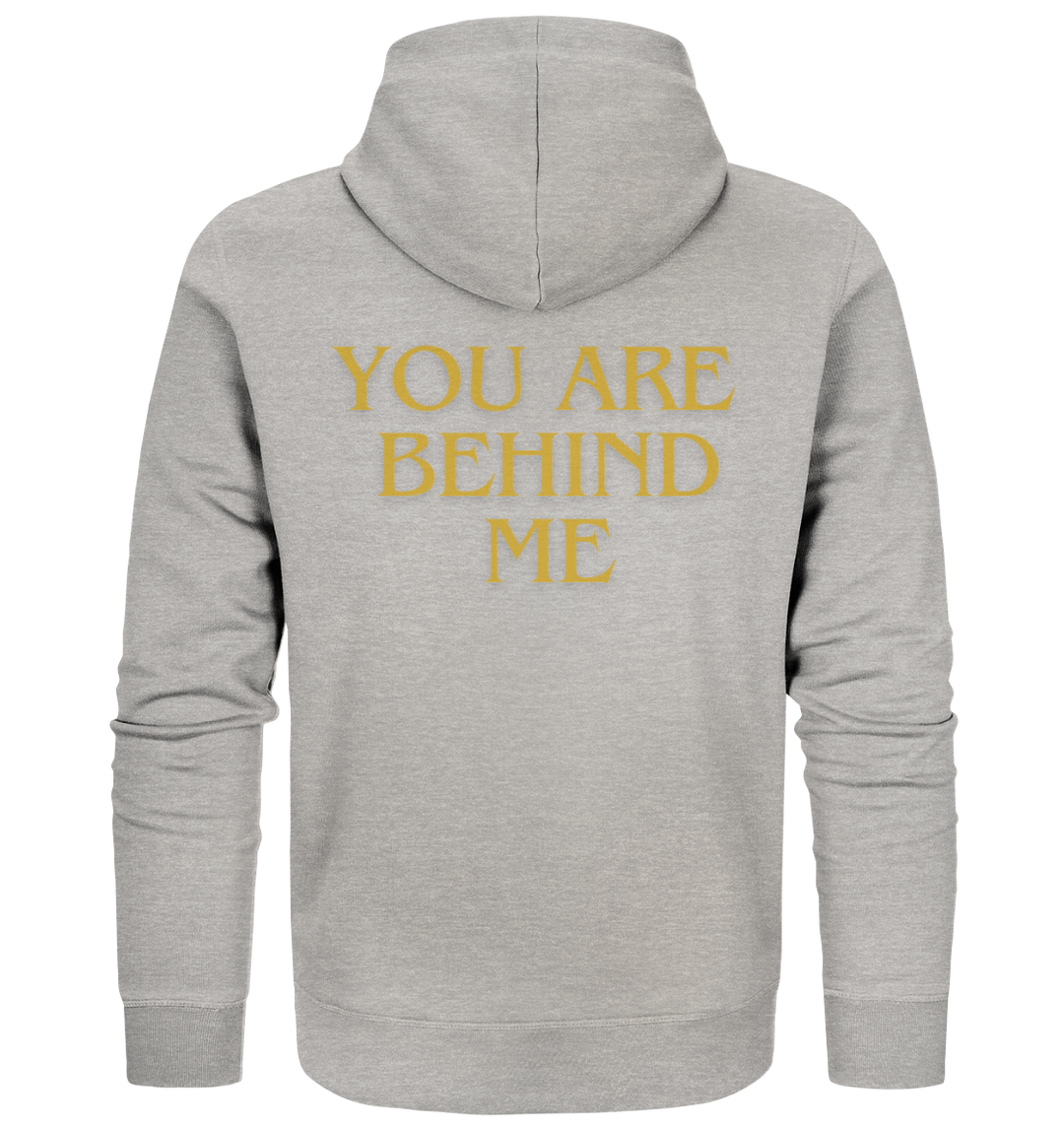 You are behind me - Organic Zipper