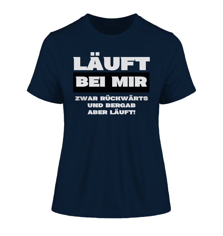 Läuft bei mir... - Fitted Ladies Organic Shirt