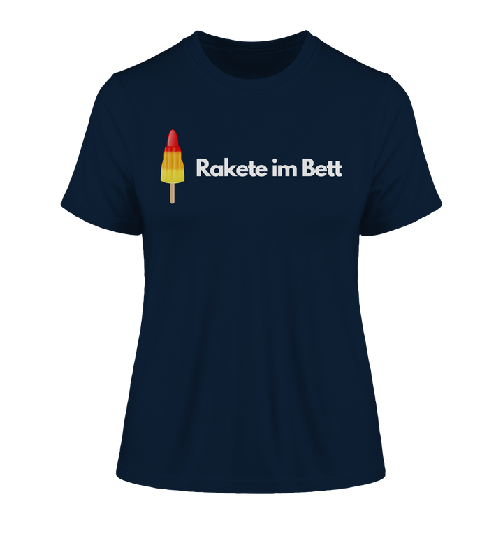 Rakete im Bett - Fitted Ladies Organic Shirt