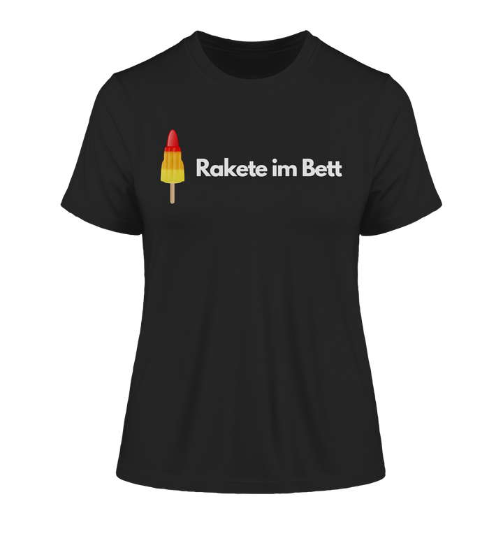 Rakete im Bett - Fitted Ladies Organic Shirt