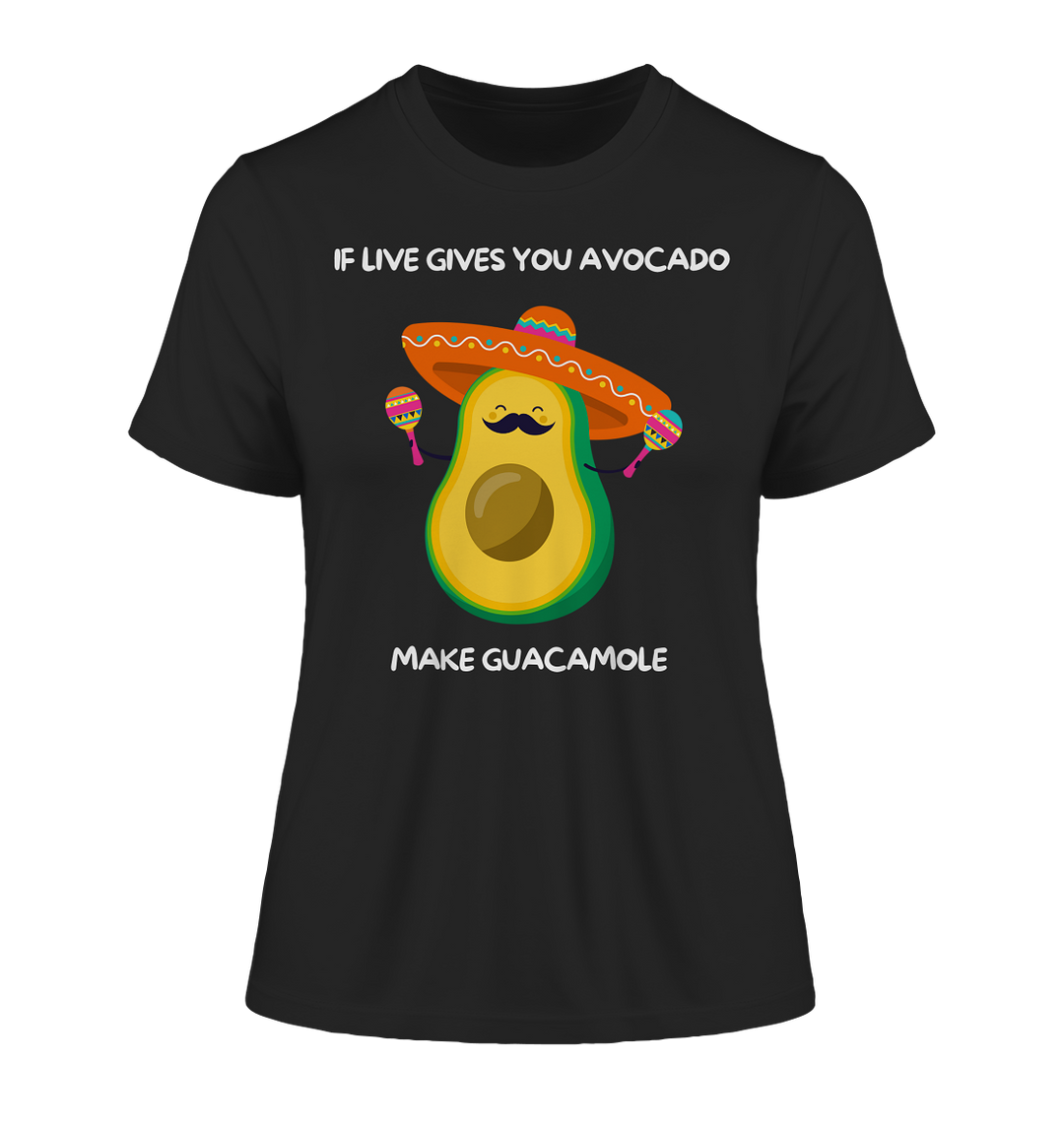 If live gives you avocado... - Fitted Ladies Organic Shirt