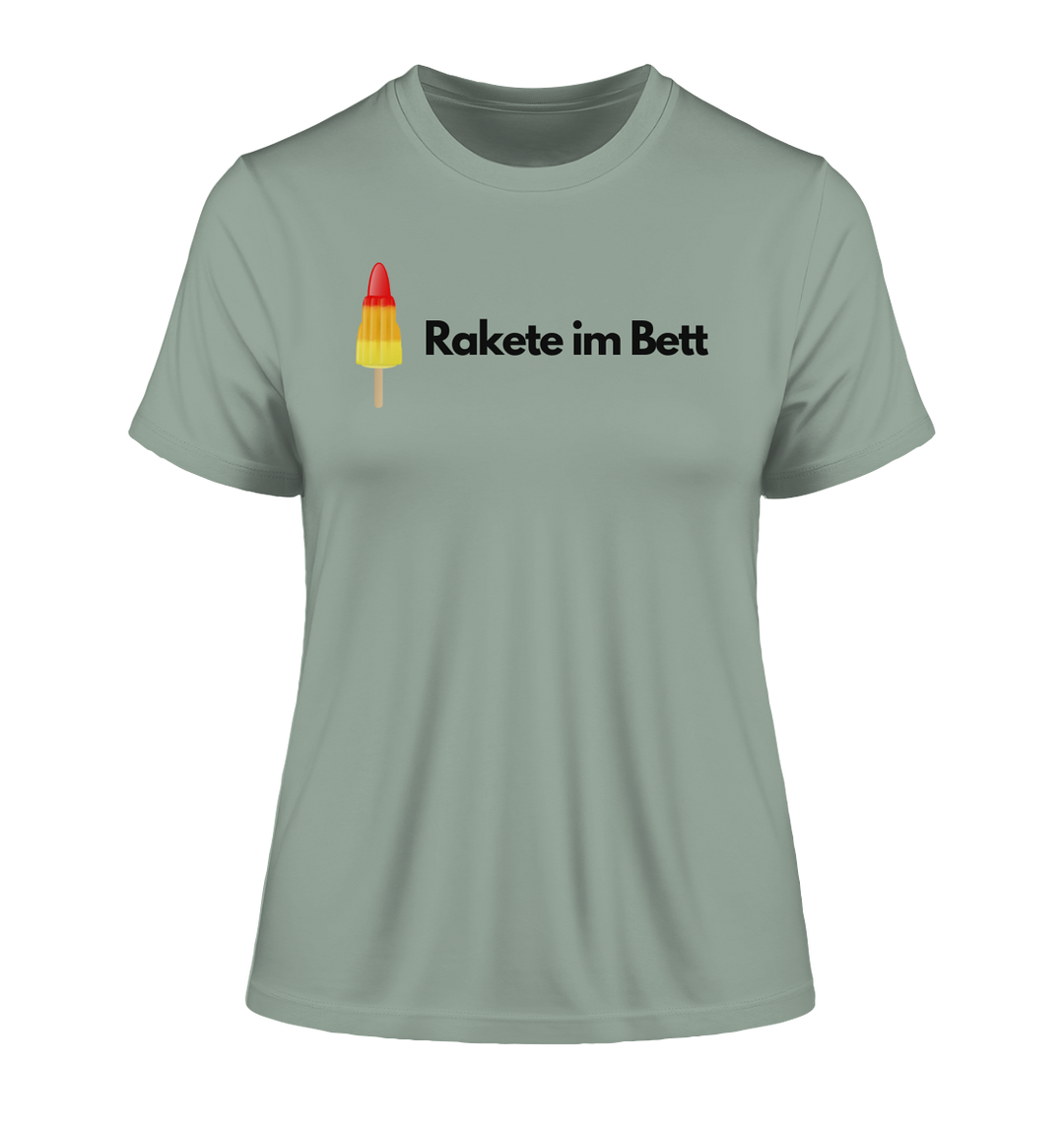 Rakete im Bett - Fitted Ladies Organic Shirt