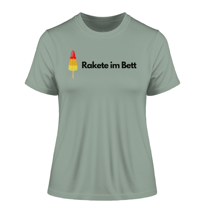 Rakete im Bett - Fitted Ladies Organic Shirt