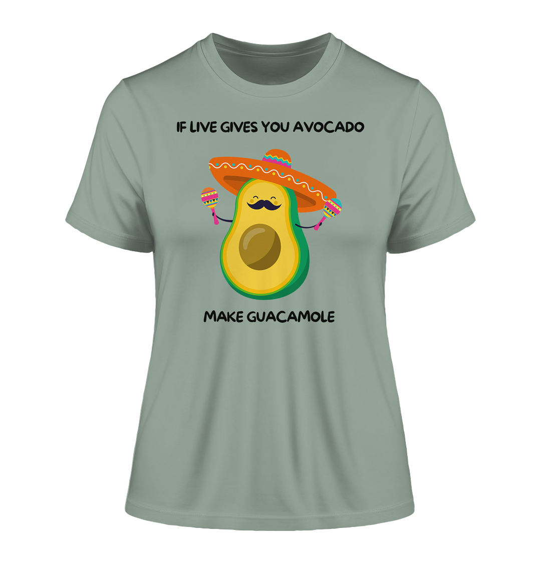 If live gives you avocado... - Fitted Ladies Organic Shirt