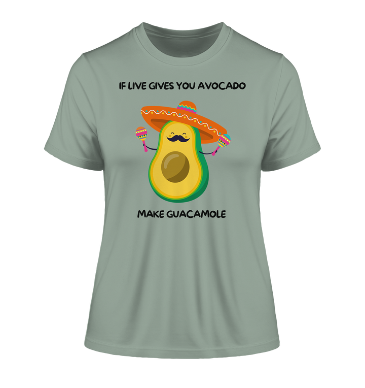 If live gives you avocado... - Fitted Ladies Organic Shirt