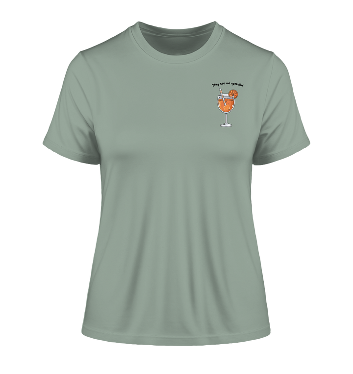 They see me aperollin' - Fitted Ladies Organic Shirt