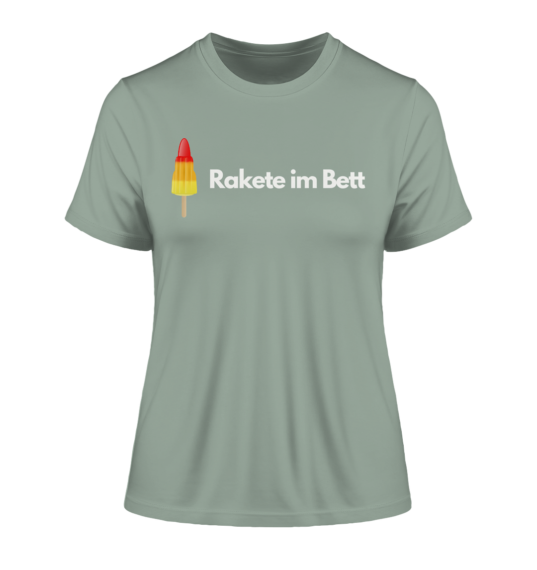 Rakete im Bett - Fitted Ladies Organic Shirt