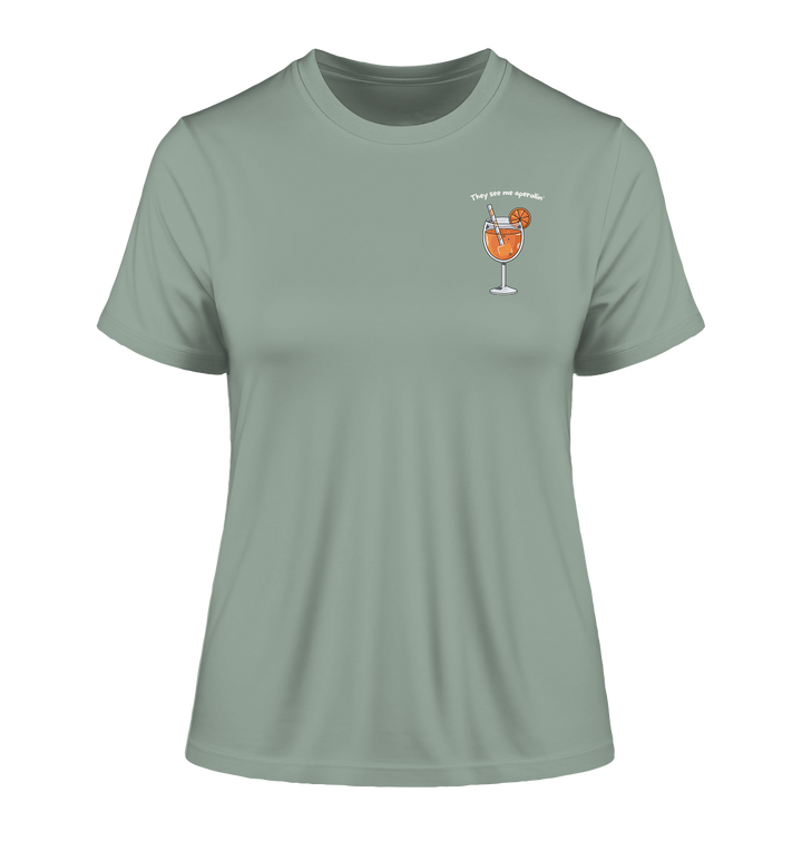 They see me aperollin' - Fitted Ladies Organic Shirt