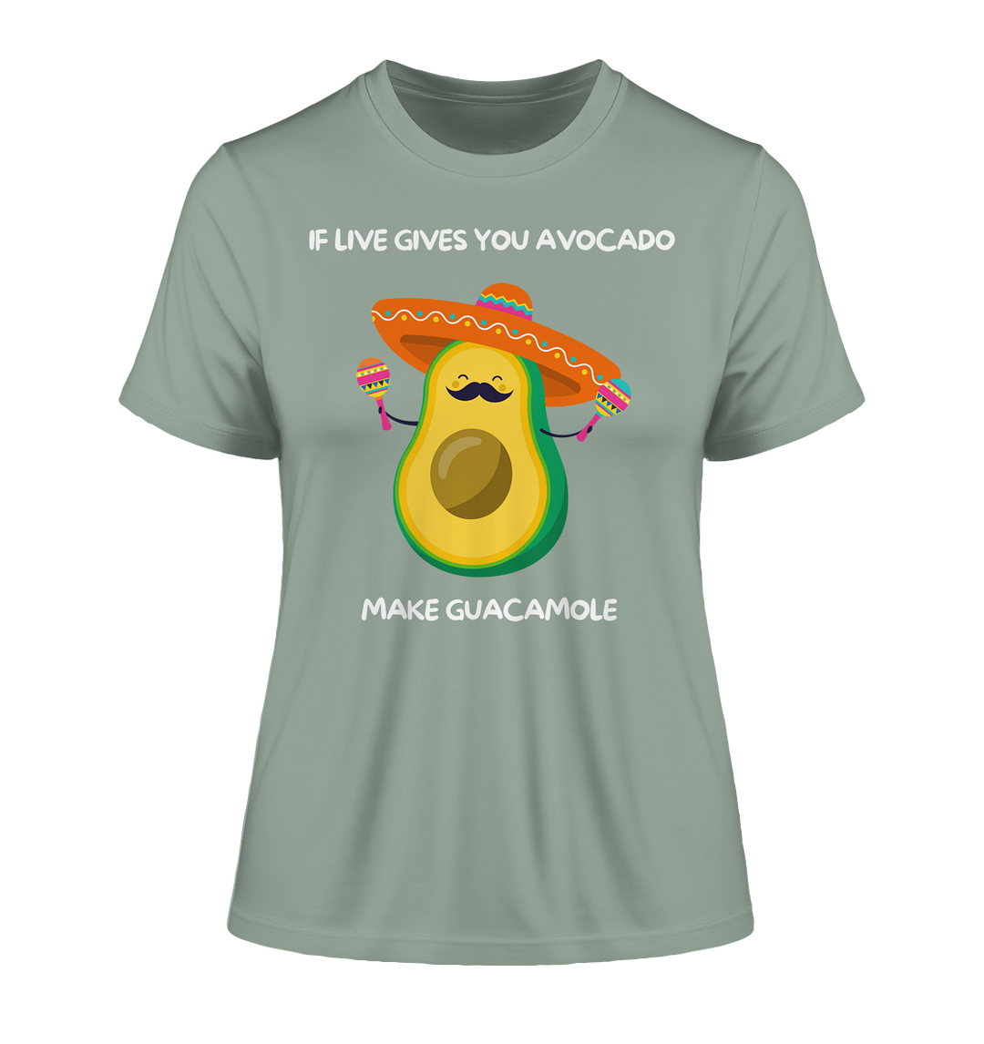 If live gives you avocado... - Fitted Ladies Organic Shirt