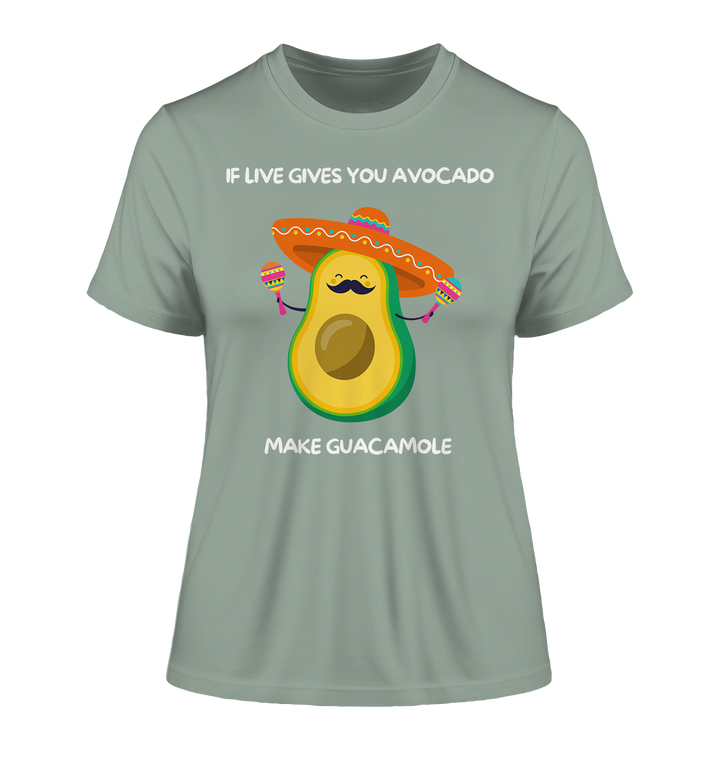 If live gives you avocado... - Fitted Ladies Organic Shirt