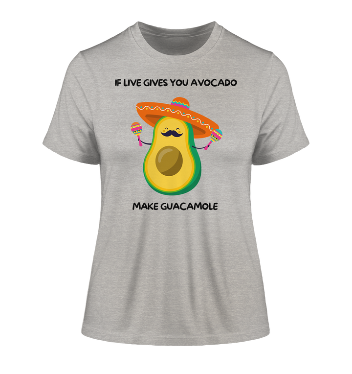 If live gives you avocado... - Fitted Ladies Organic Shirt