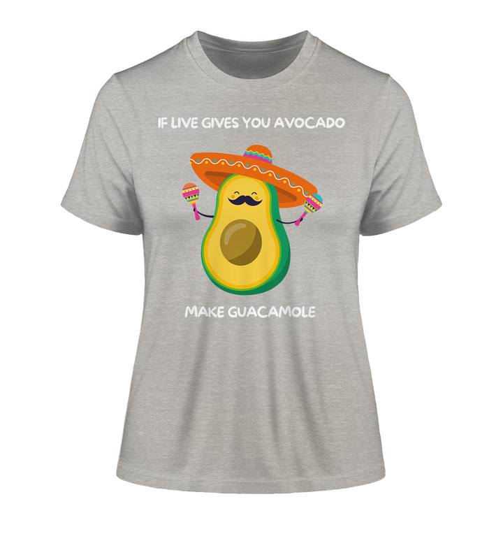 If live gives you avocado... - Fitted Ladies Organic Shirt