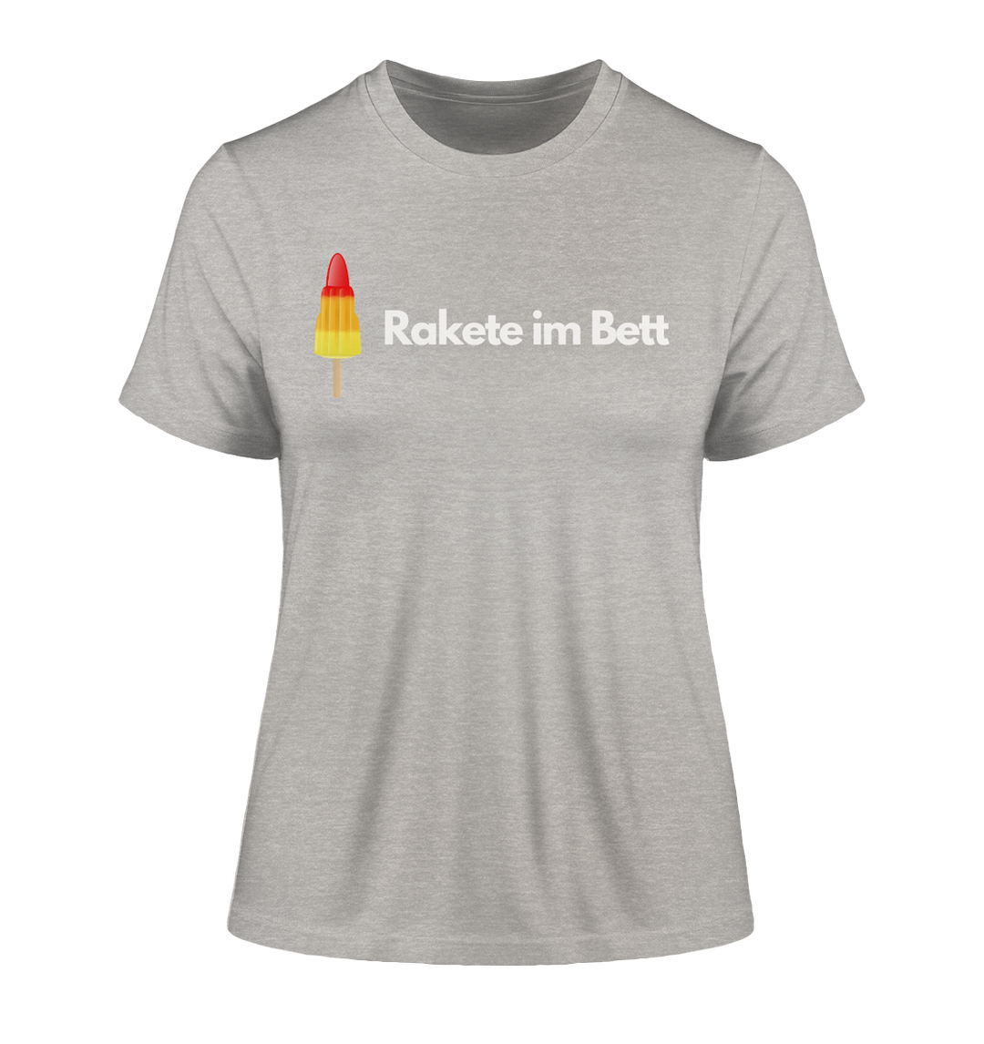 Rakete im Bett - Fitted Ladies Organic Shirt