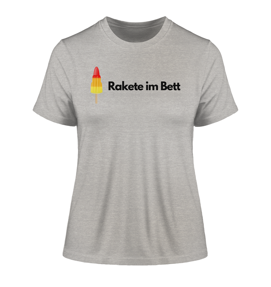 Rakete im Bett - Fitted Ladies Organic Shirt