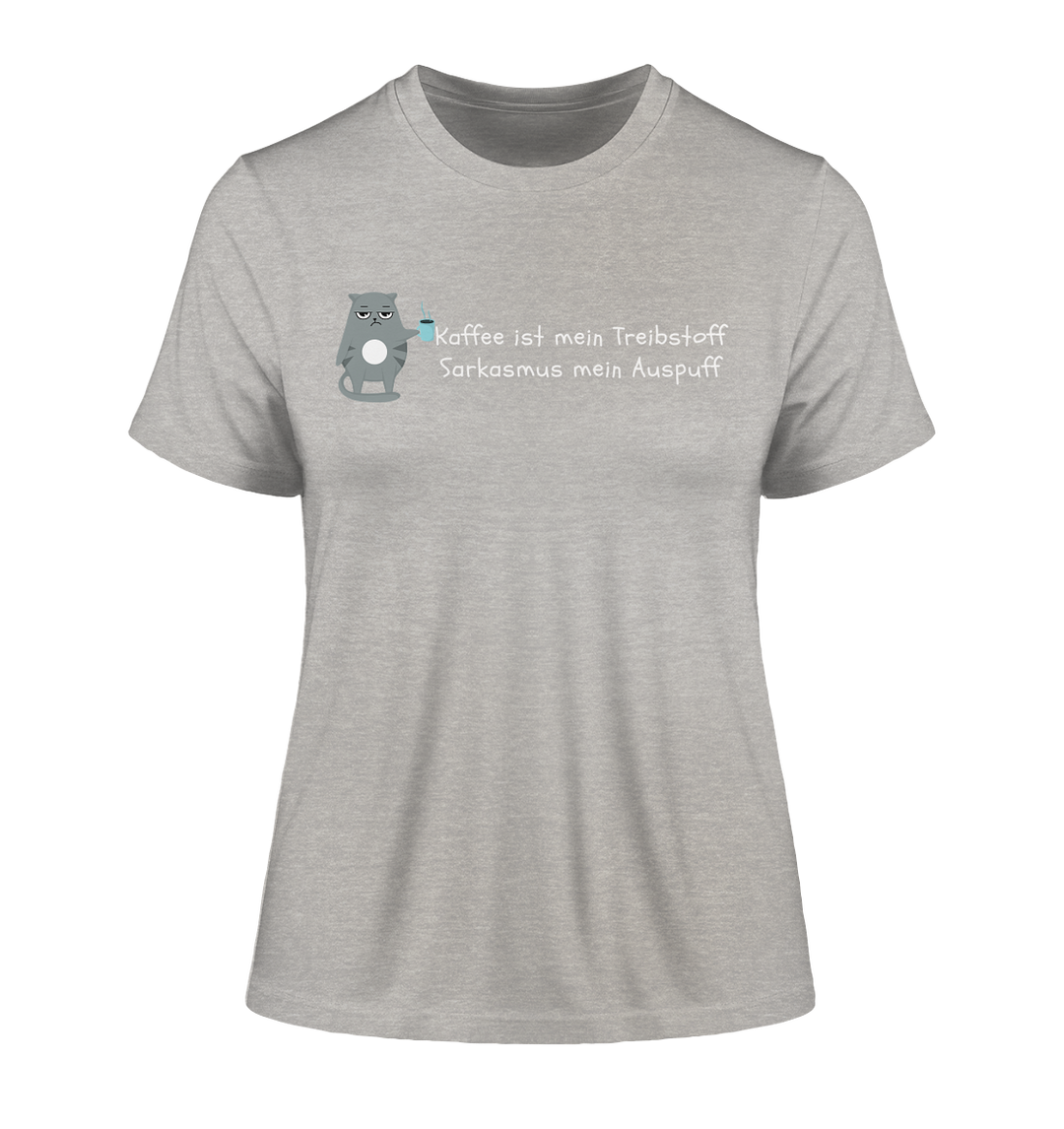 Kaffe ist mein Treibstoff... - Fitted Ladies Organic Shirt