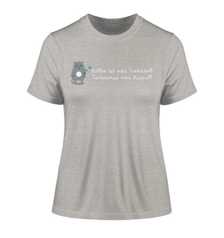 Kaffe ist mein Treibstoff... - Fitted Ladies Organic Shirt