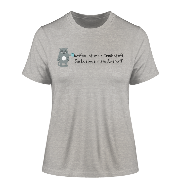 Kaffe ist mein Treibstoff... - Fitted Ladies Organic Shirt