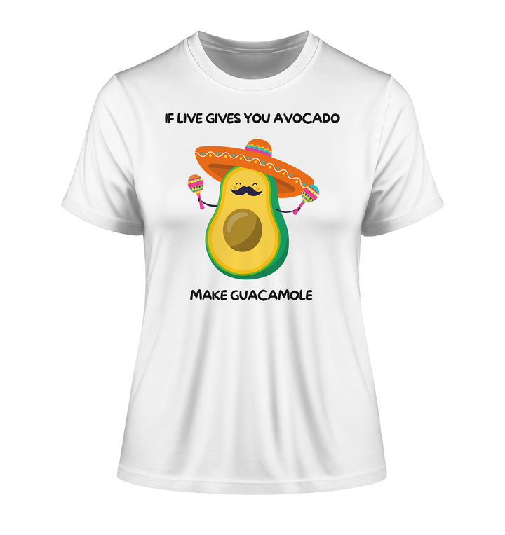 If live gives you avocado... - Fitted Ladies Organic Shirt