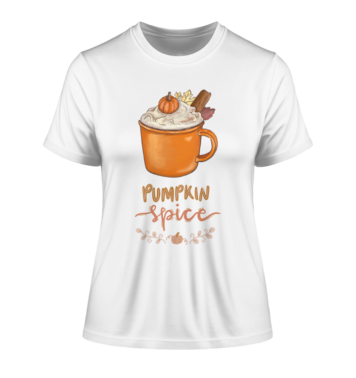 pumpkin spice / Halloween - Fitted Ladies Organic Shirt