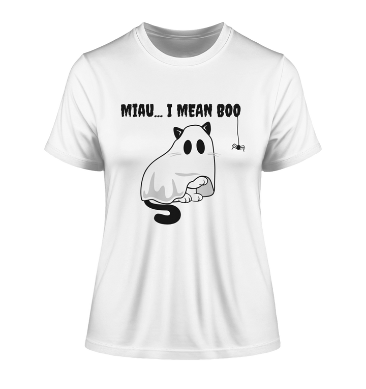 Miau... / Halloween - Fitted Ladies Organic Shirt