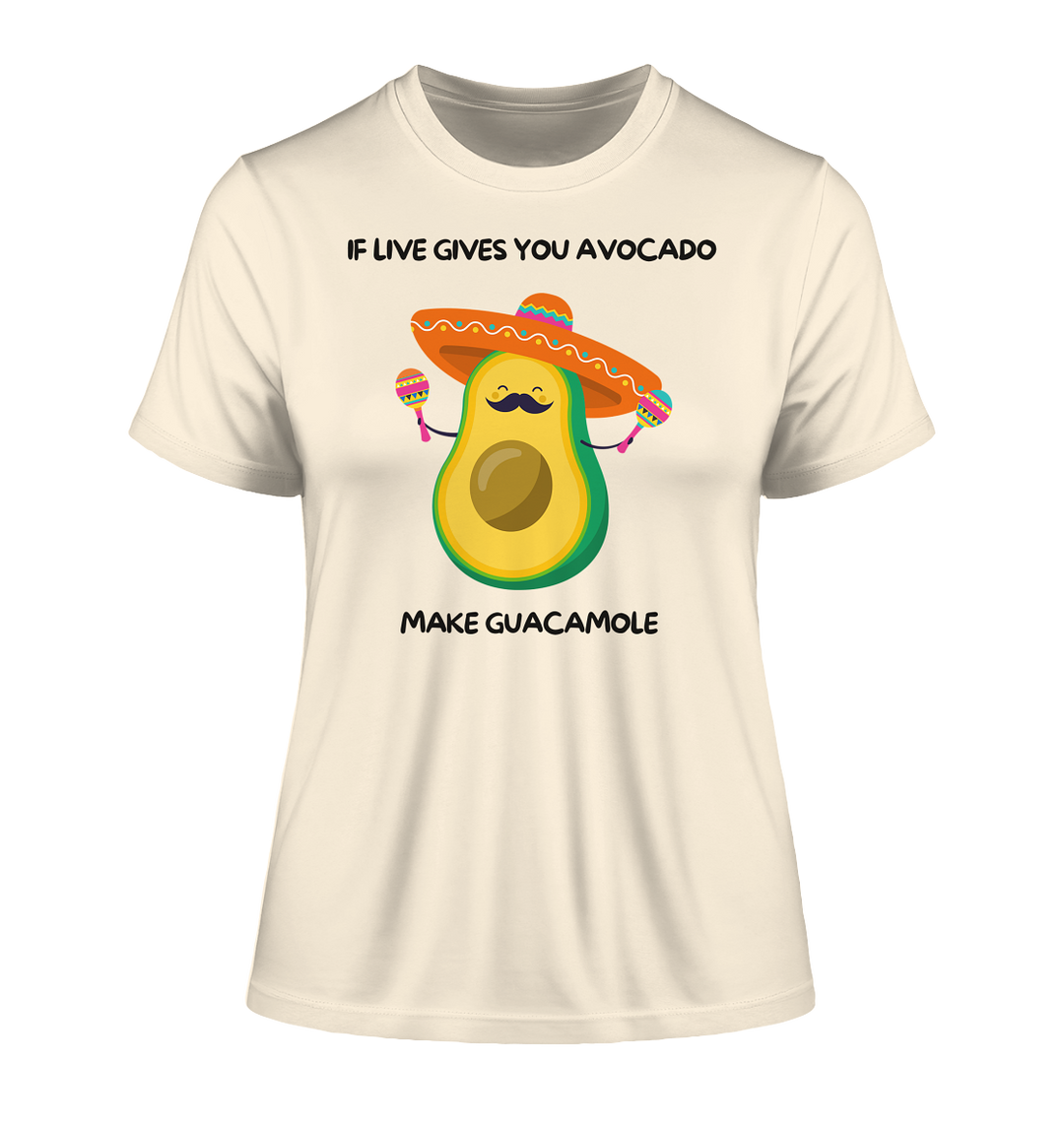 If live gives you avocado... - Fitted Ladies Organic Shirt