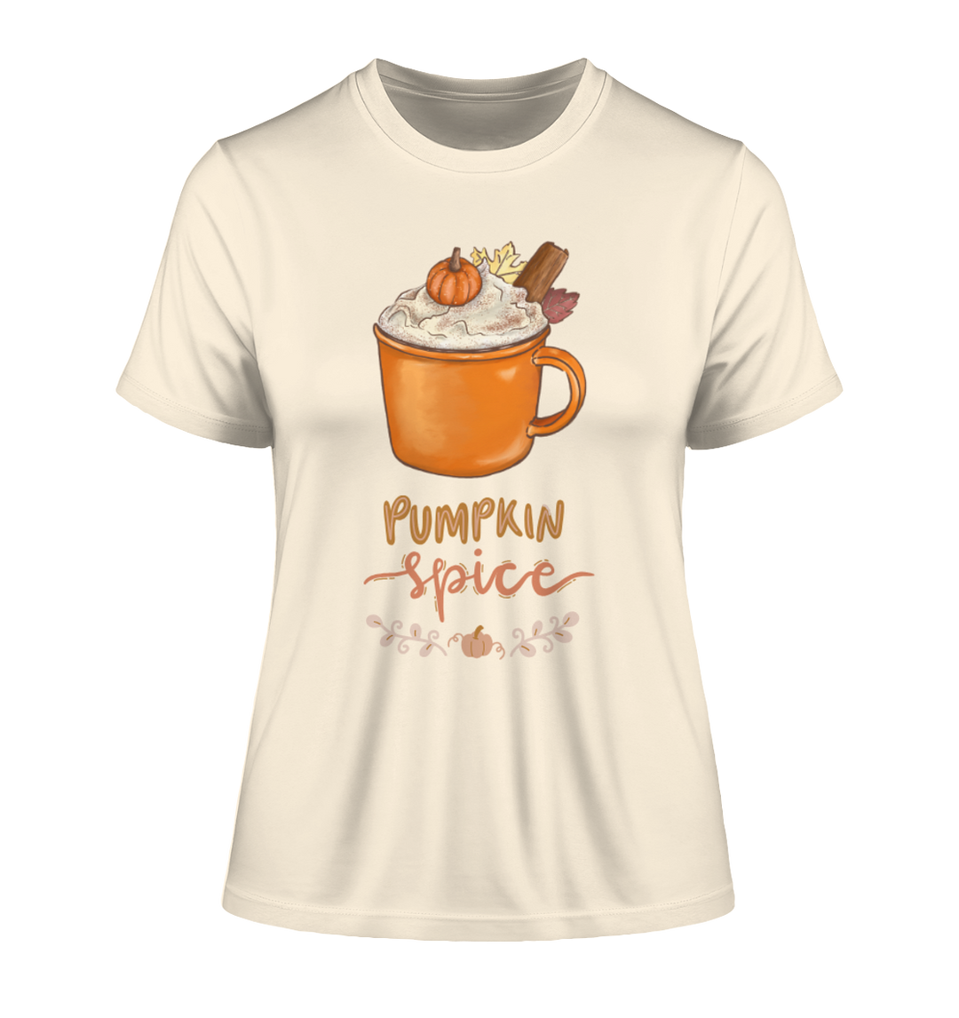 pumpkin spice / Halloween - Fitted Ladies Organic Shirt