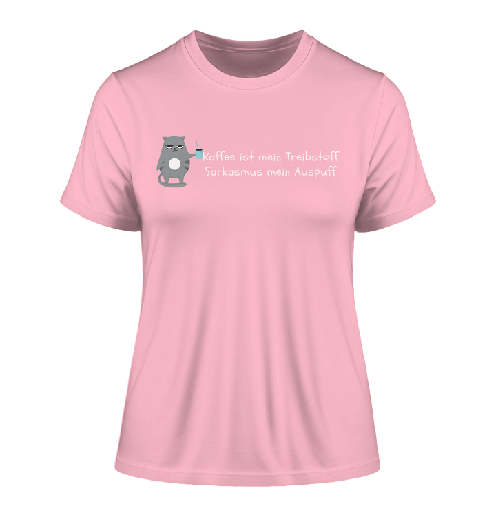 Kaffe ist mein Treibstoff... - Fitted Ladies Organic Shirt