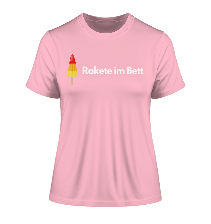 Rakete im Bett - Fitted Ladies Organic Shirt