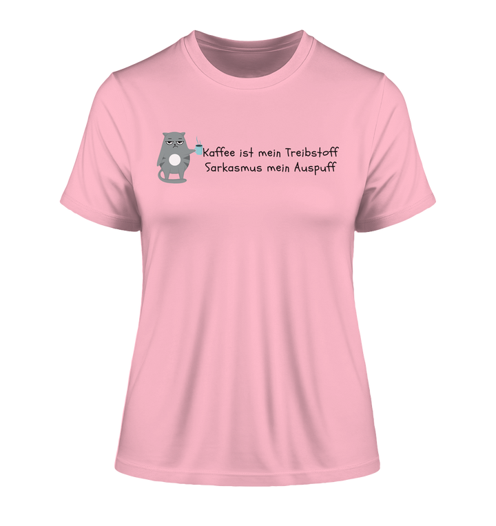 Kaffe ist mein Treibstoff... - Fitted Ladies Organic Shirt