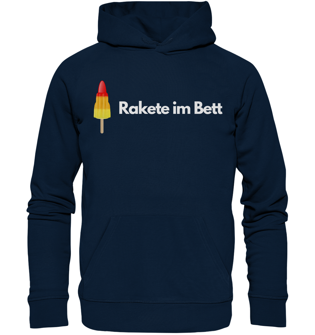 Rakete im Bett - Organic Hoodie