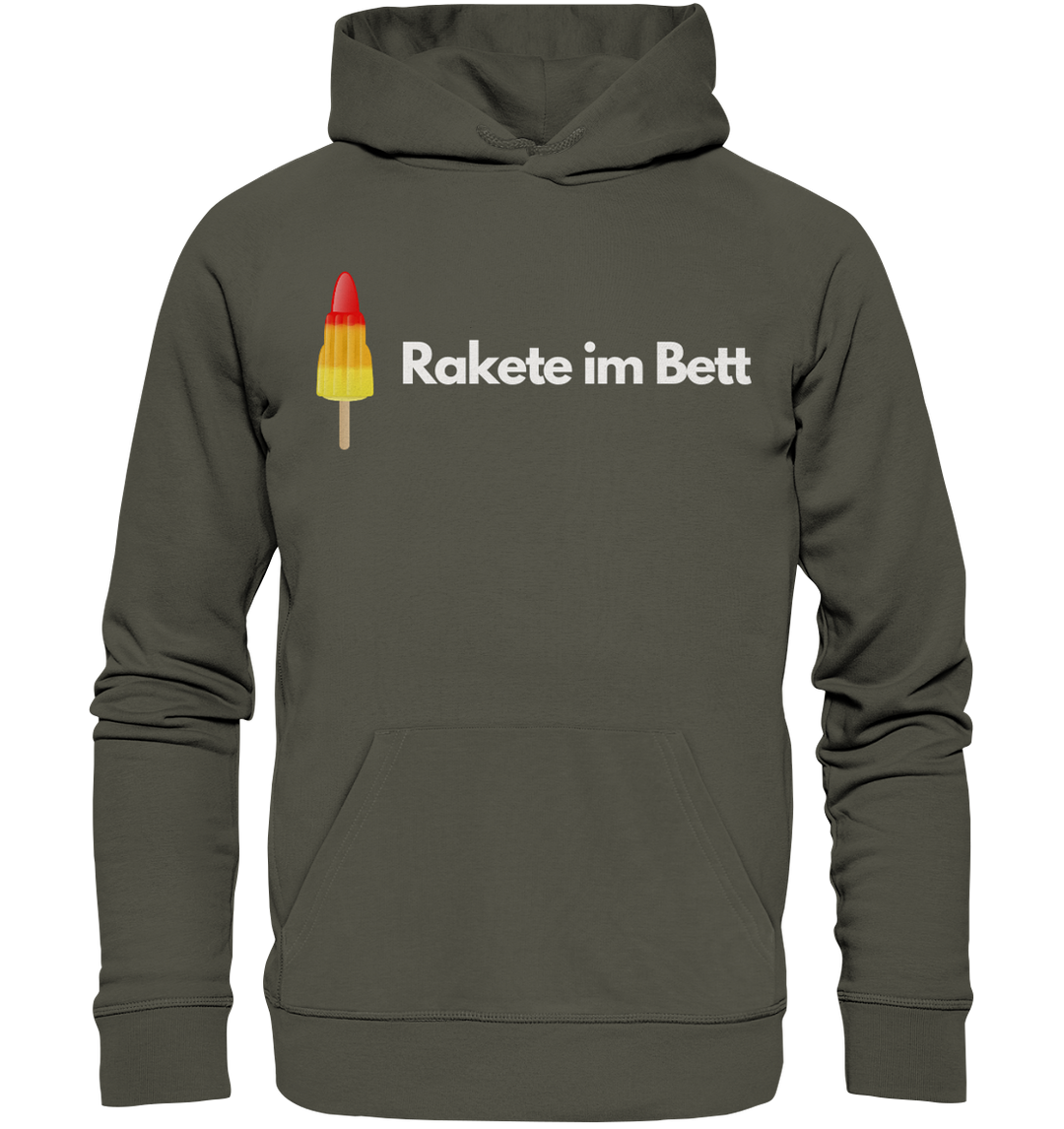 Rakete im Bett - Organic Hoodie