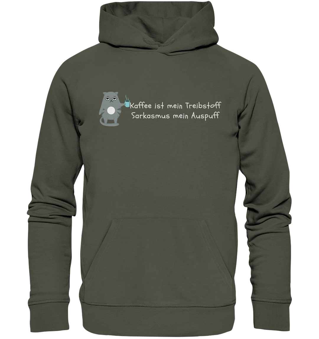 Kaffe ist mein Treibstoff... - Organic Hoodie