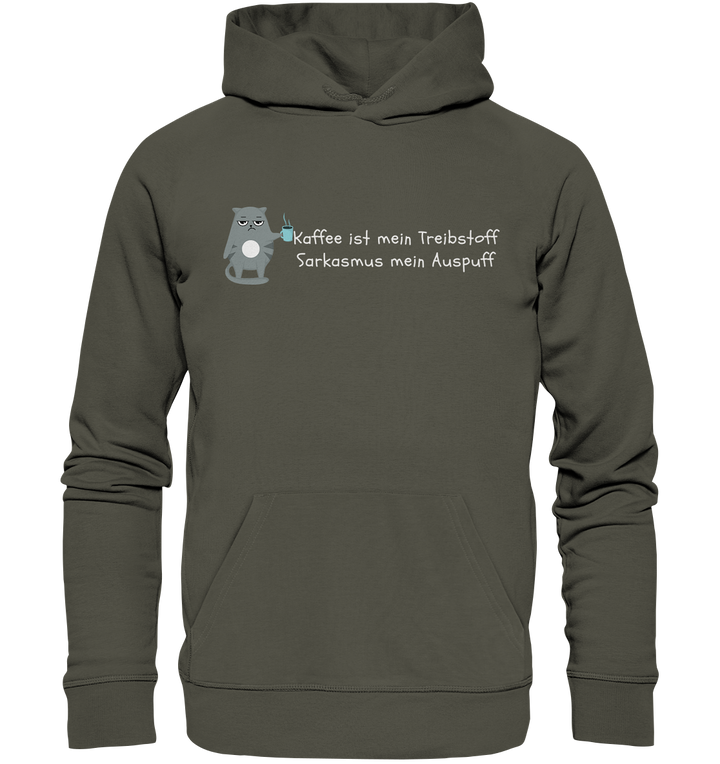 Kaffe ist mein Treibstoff... - Organic Hoodie