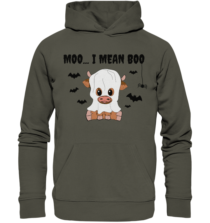 Moo... / Halloween - Organic Hoodie