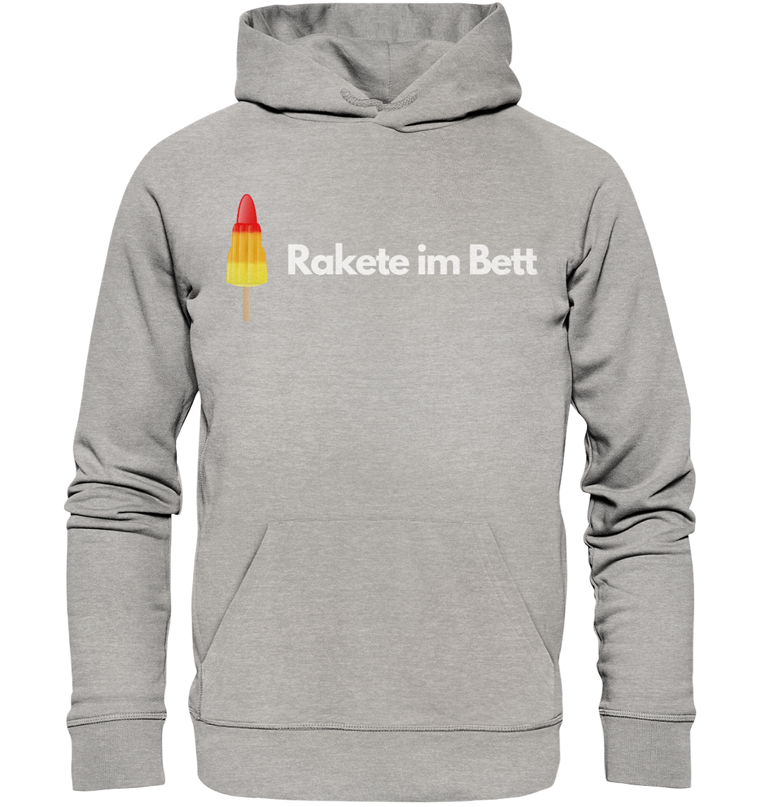 Rakete im Bett - Organic Hoodie