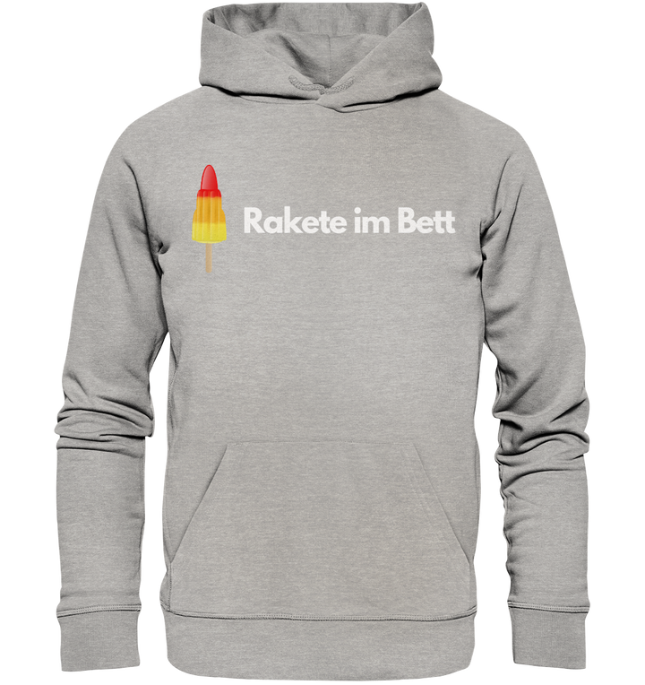 Rakete im Bett - Organic Hoodie