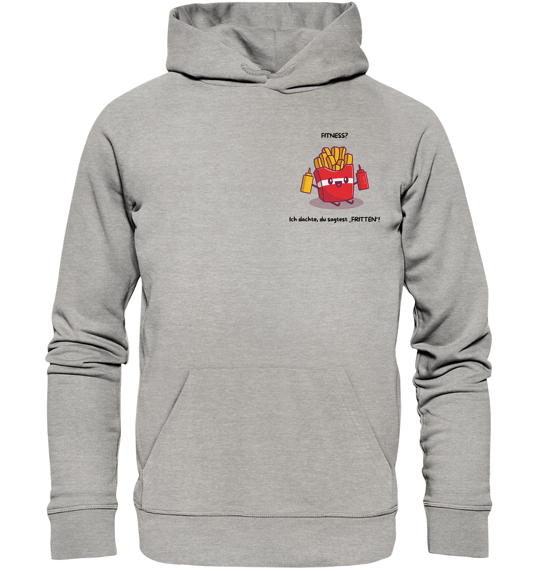 Fitness? Ich dachte... - Organic Hoodie