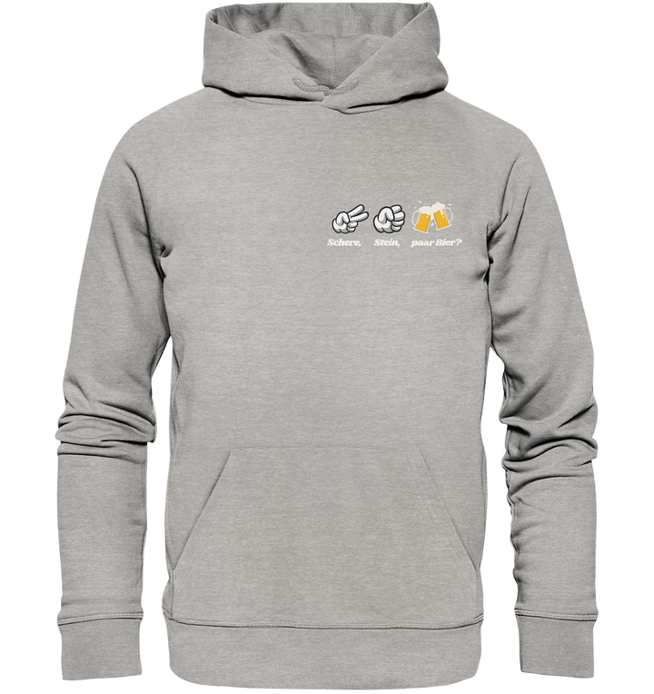 Schere, Stein, paar Bier? - Organic Hoodie