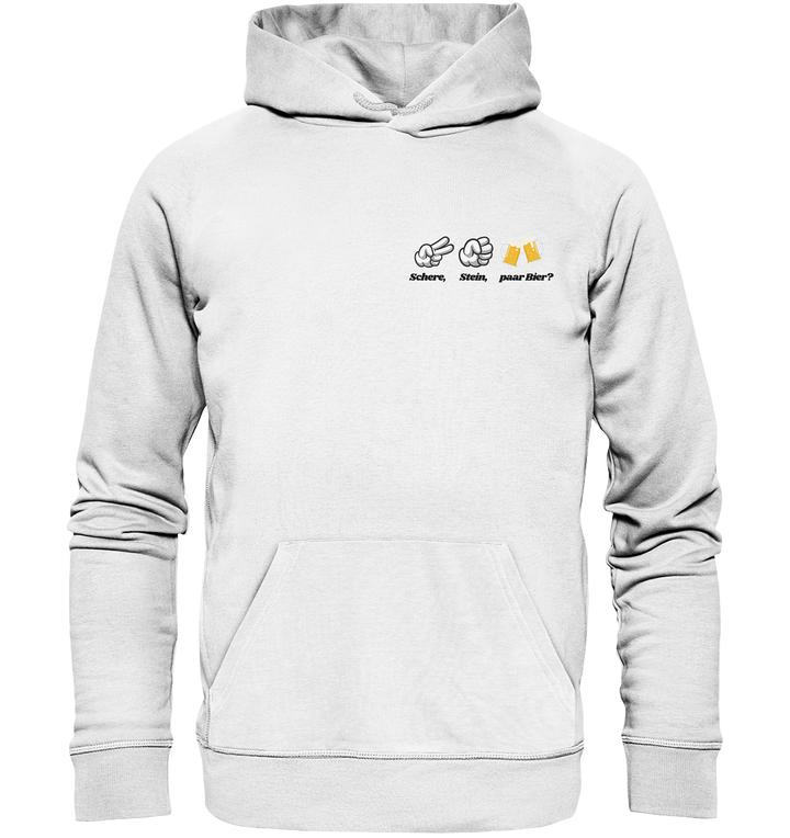 Schere, Stein, paar Bier? - Organic Hoodie