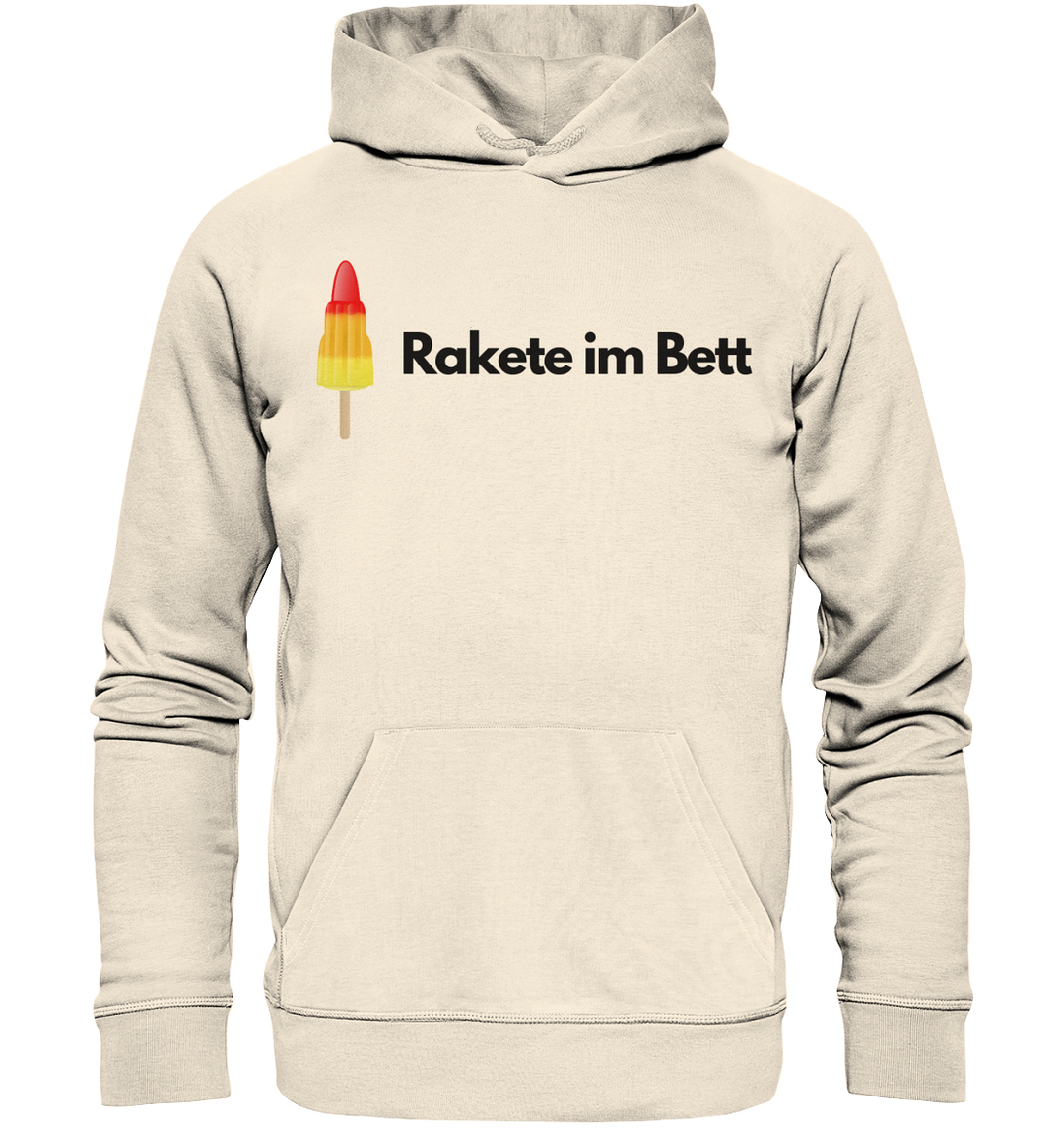 Rakete im Bett - Organic Hoodie