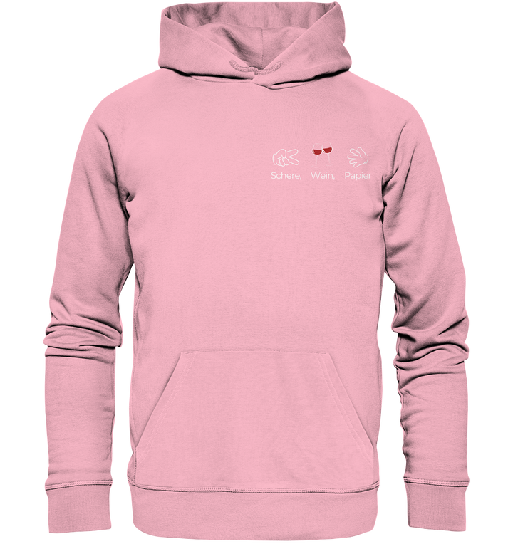 Schere, Wein, Papier - Organic Hoodie