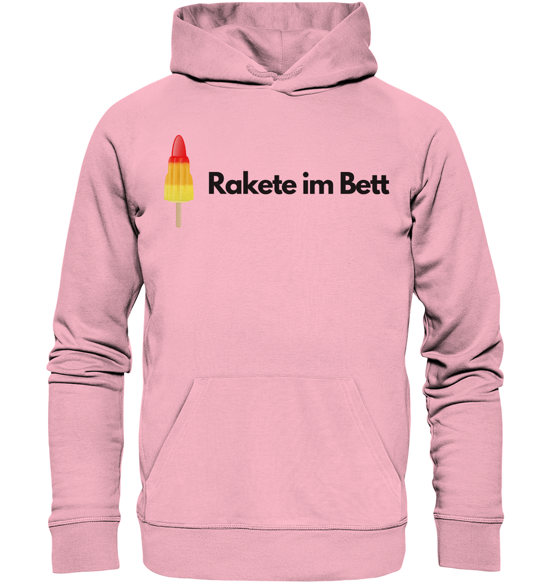 Rakete im Bett - Organic Hoodie