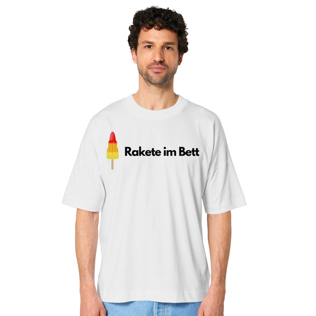 Rakete im Bett - Organic Oversize Shirt