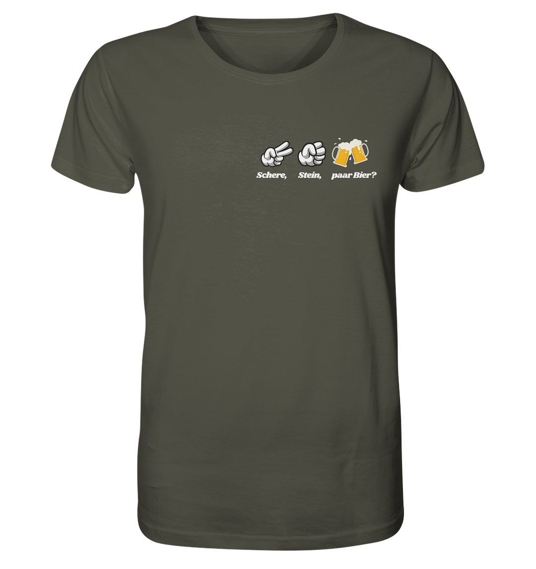 Schere, Stein, paar Bier? - Organic Shirt