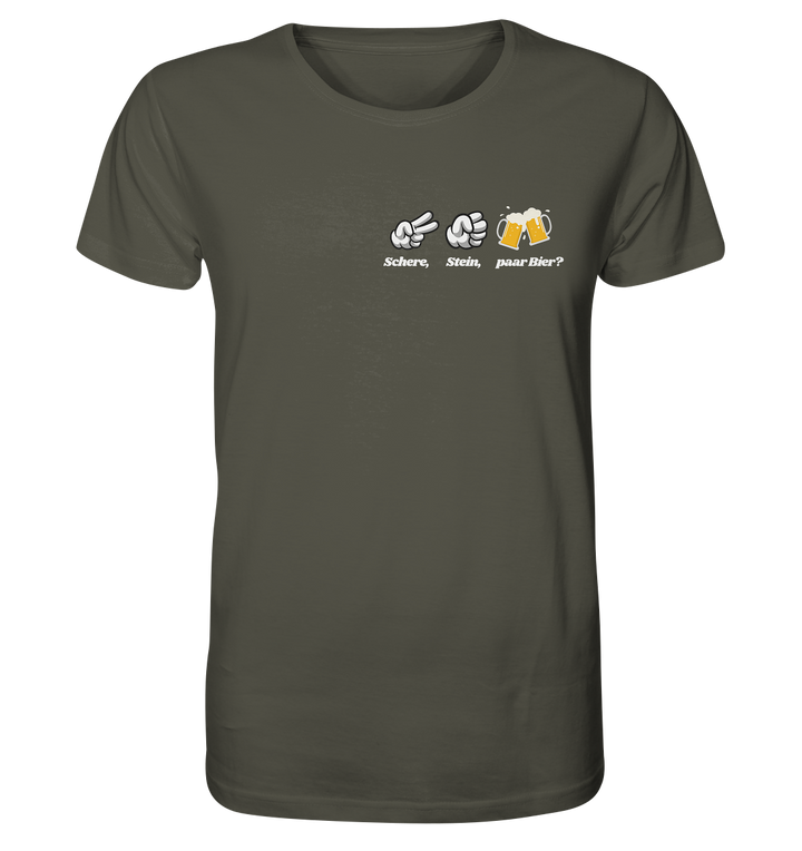 Schere, Stein, paar Bier? - Organic Shirt