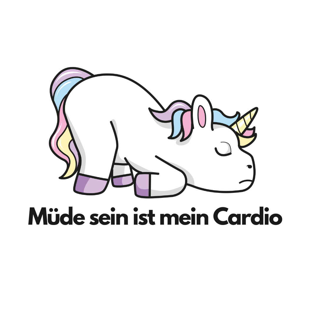 Müde sein ist mein Cardio - Organic Hoodie